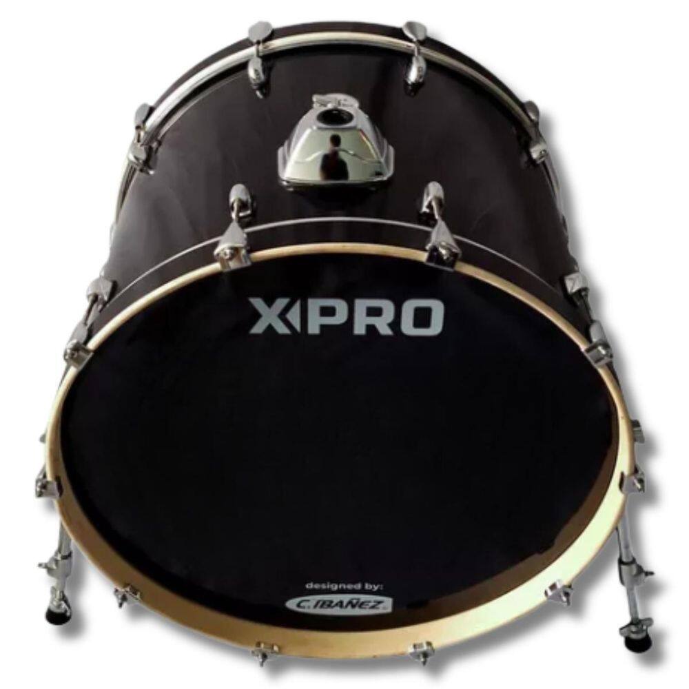 Bumbo 20 X 16 Aro Madeira 10 Afinações Preto Stage X-Pro
