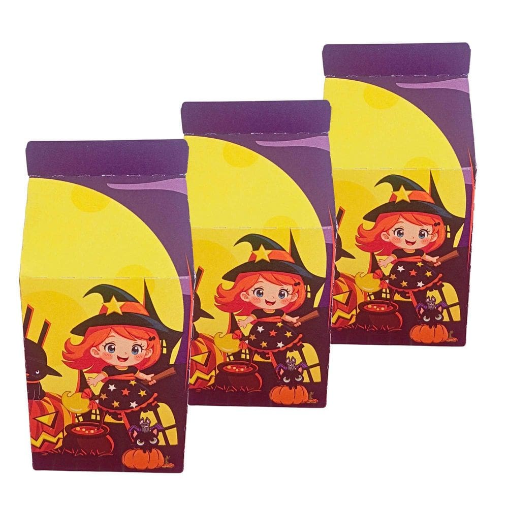Kit 30 Caixinhas Formato Milk Lembrancinhas De Halloween
