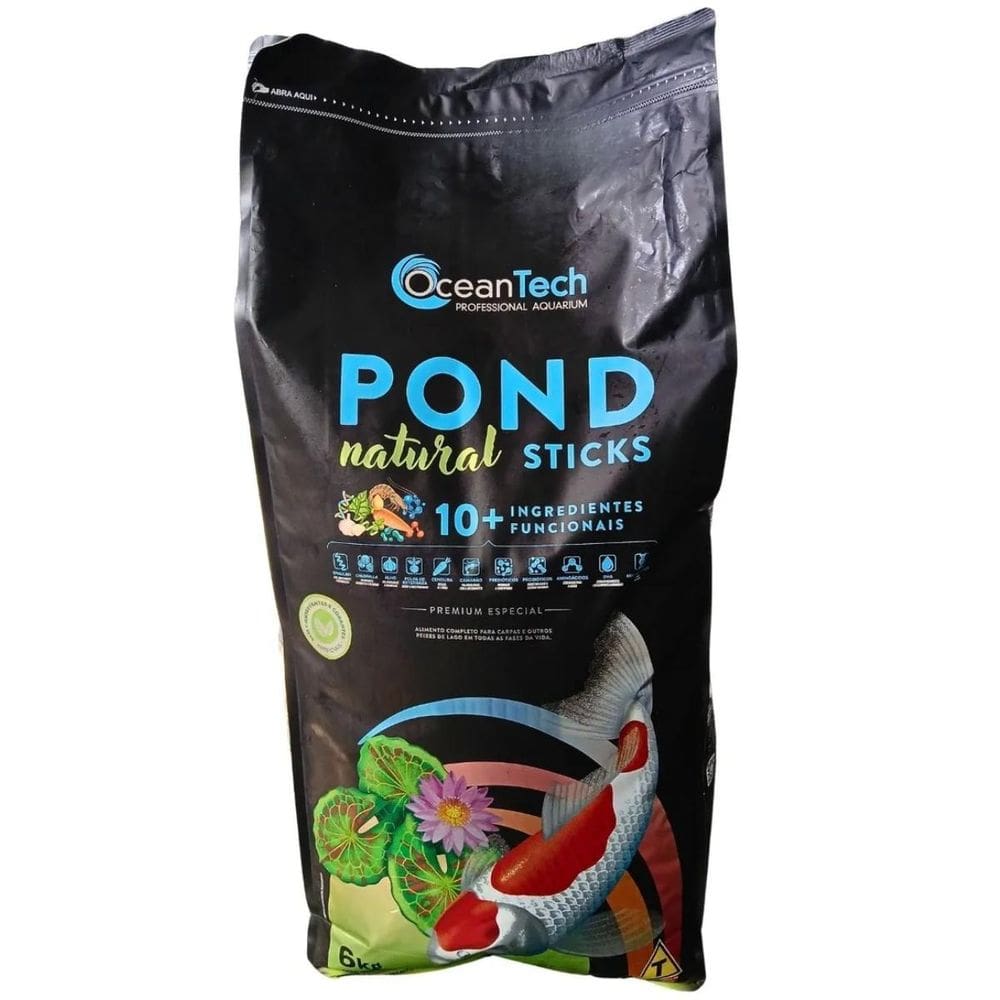 Ração Pond Natural Sticks Bag 6Kg - Ocean Tech