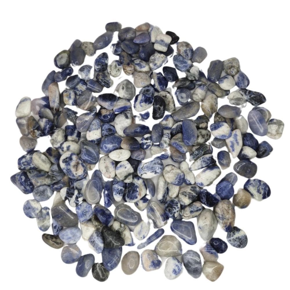 Pedra Sodalita 1 A 3 Cm Rolada 1 Kilo Natural