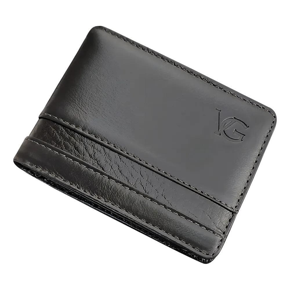 2X Carteira Masculina Couro Vastigriff 2140 Marrom