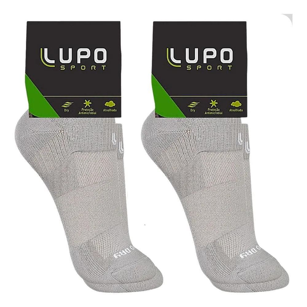 2X Kit 2 Pares Meias Lupo Corrida Dry Masculina Feminina 335