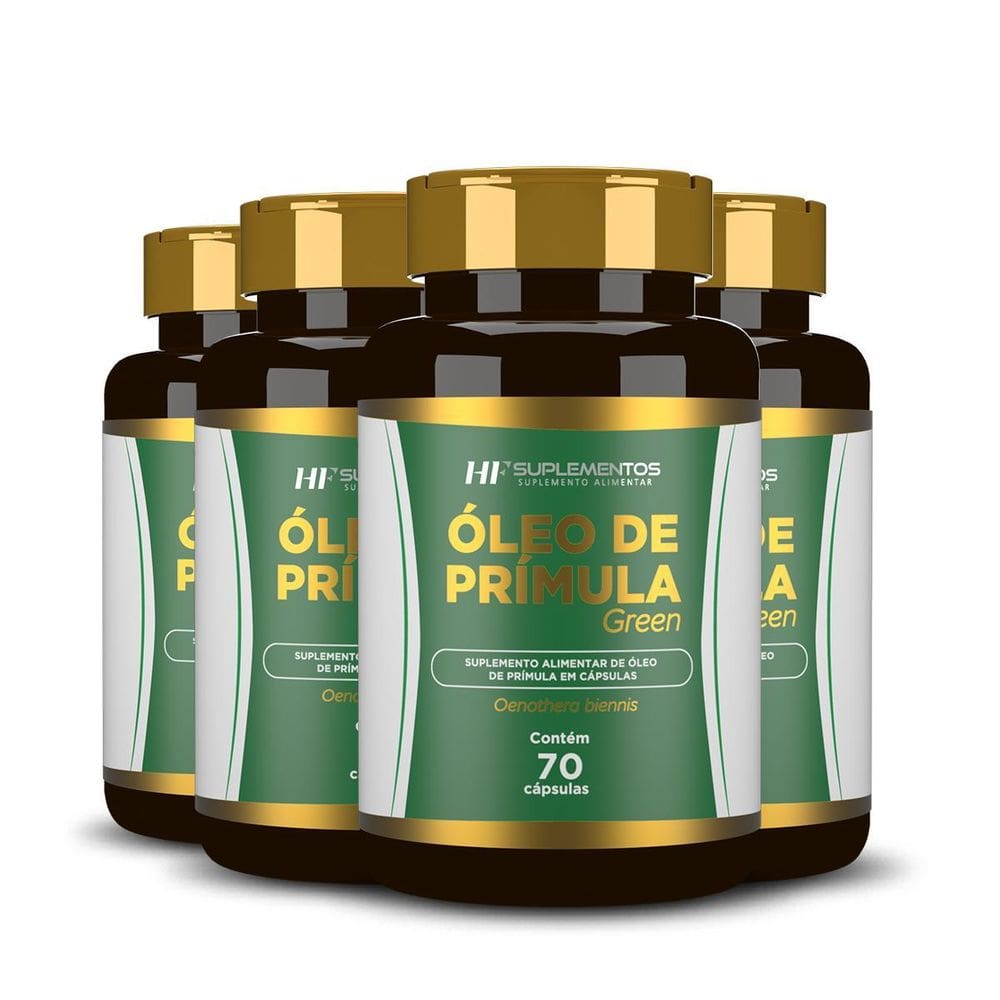 4X Oleo De Primula 70 Caps Hf Suplementos