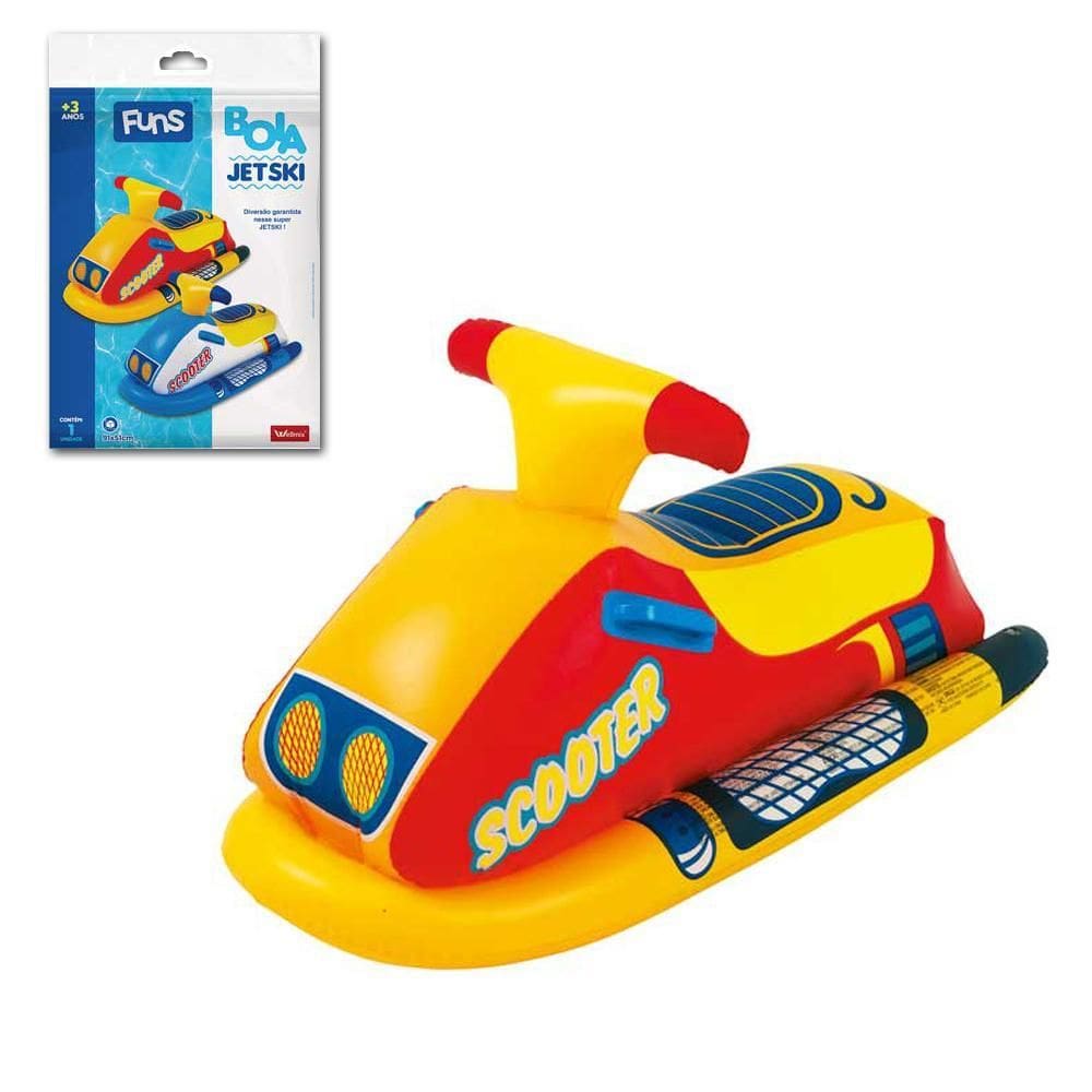Bóia Inflável Infantil Scooter Jet Ski Bote 91X51Cm Verão Am