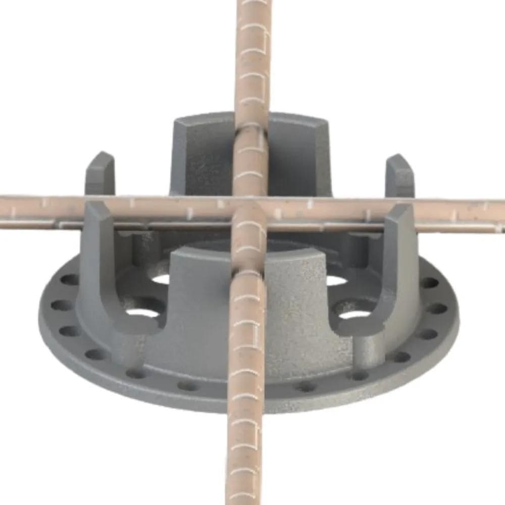 2X Espaçador Malha Pop Ferro Aço Cubeta Eps 10/05Mm Com 1000