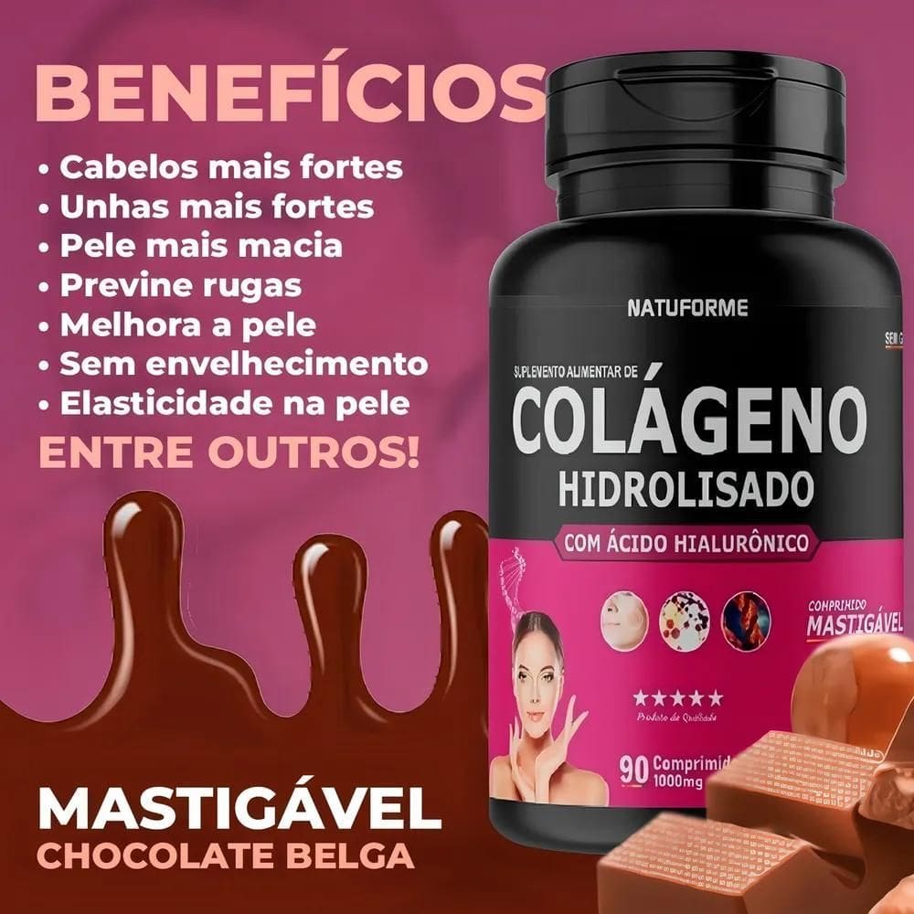 2X Suplemento Em Comprimidos Natuforme Colágeno Hidrolisado