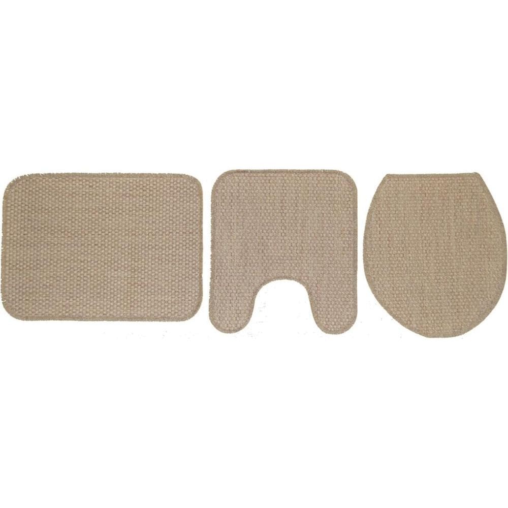 Jogo De Banheiro Artesanal Look Flor De Liz A Com 3 Pecas