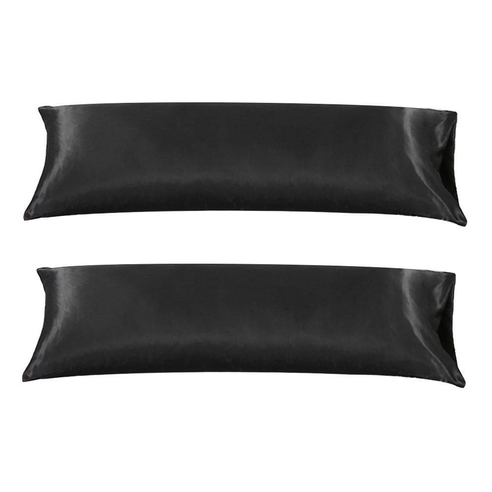 2 Fronha Capa Travesseiro Xuxão Cetim Preto 1,30X0,40