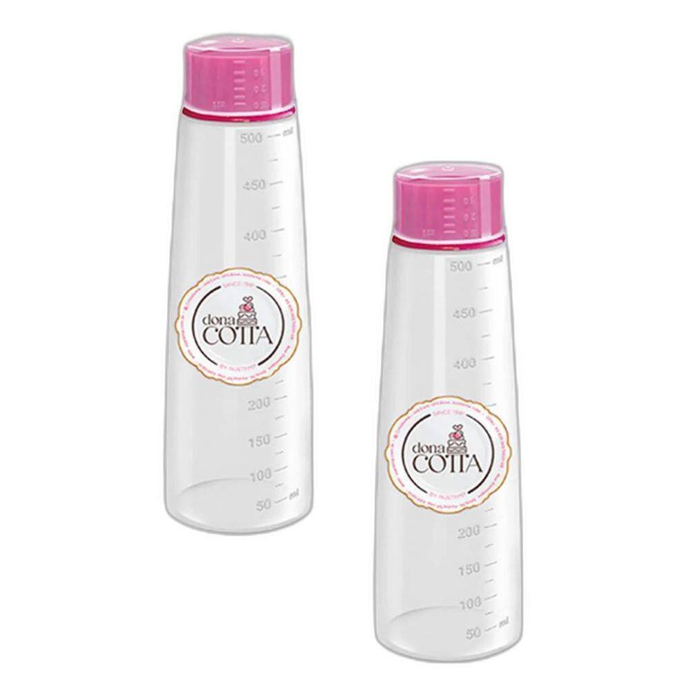 Kit 2 Bisnaga Para Bolos Umedecer Bolos 0,5 L Em Plástico