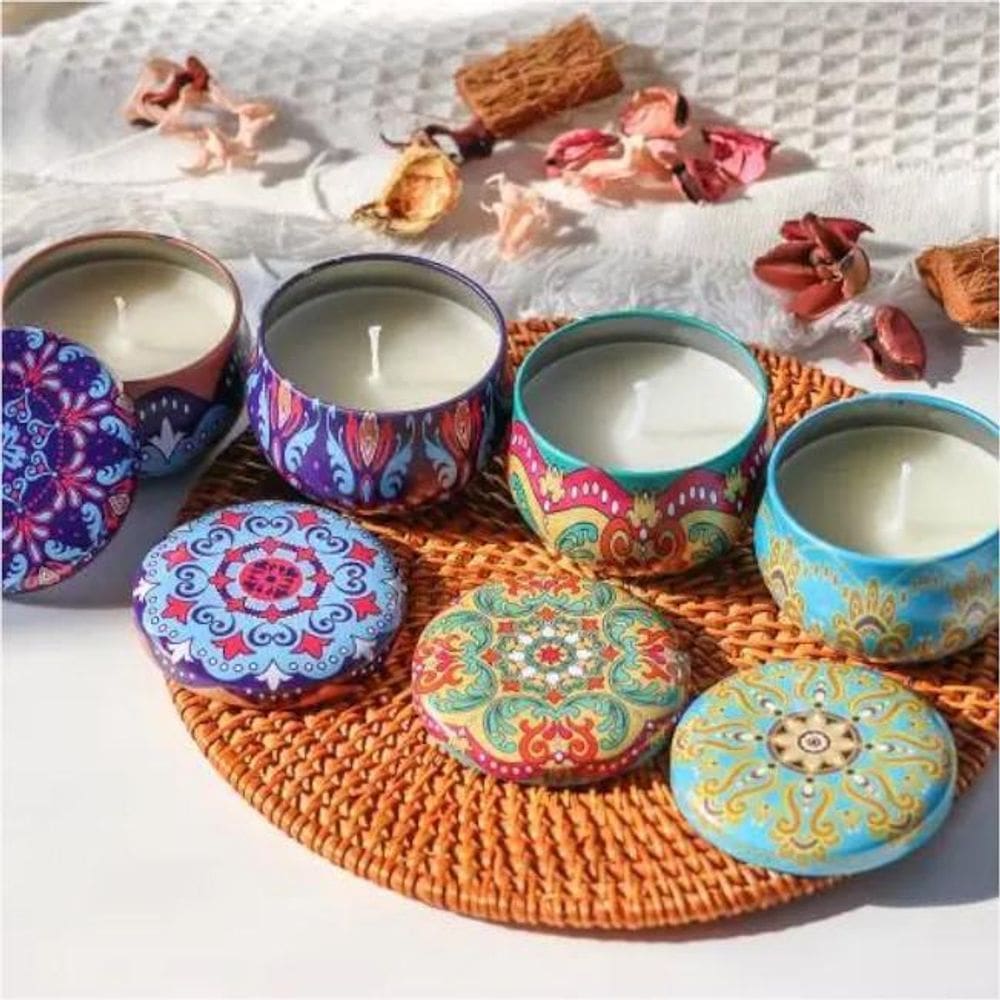 Kit 2 Super Aromática Perfumada Cera Cocô Pavio Algodão