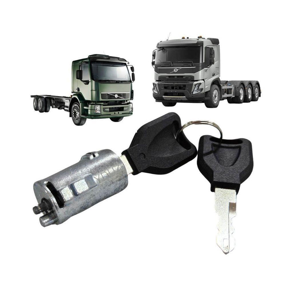 Cilindro Miolo Fechadura Porta Para Volvo Vm Vmx Com Chave