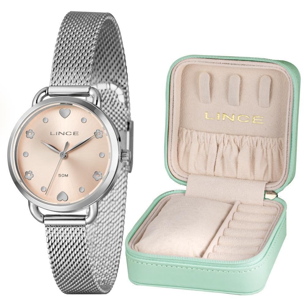 Relógio Lince Feminino Ref: Lrmh225L32 R1Sx Prateado Estojo