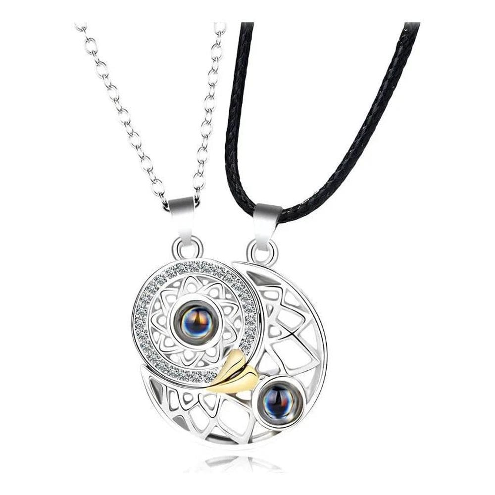 2X Things Nerd Colar Duplo Magnético Liga De Zinco Projetor