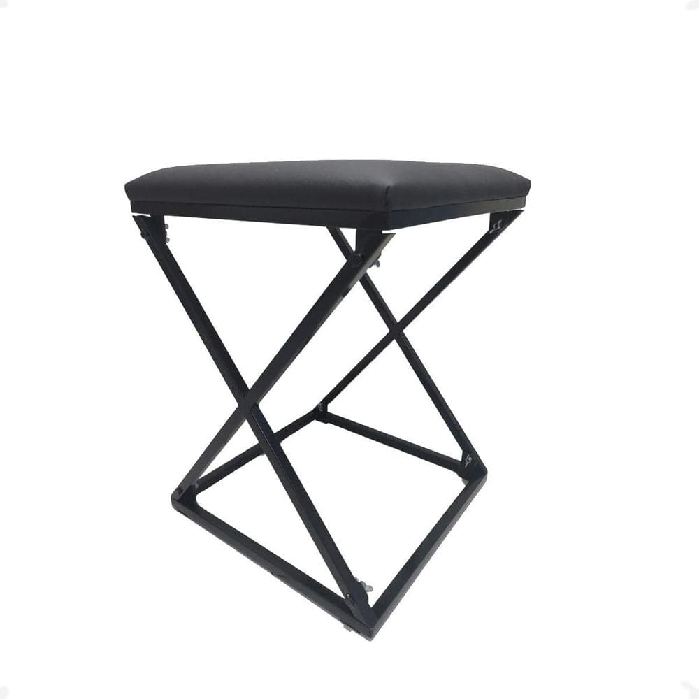 Banqueta X Áustria Baixa 45X35Cm Desmontável Na Cor Preto