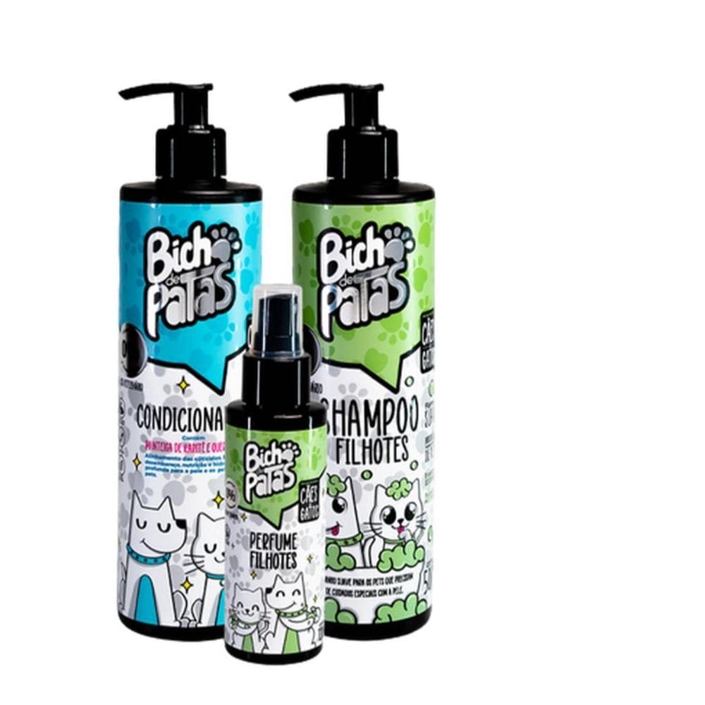 Kit Filhotes Cães E Gatos Bicho De Patas Completo