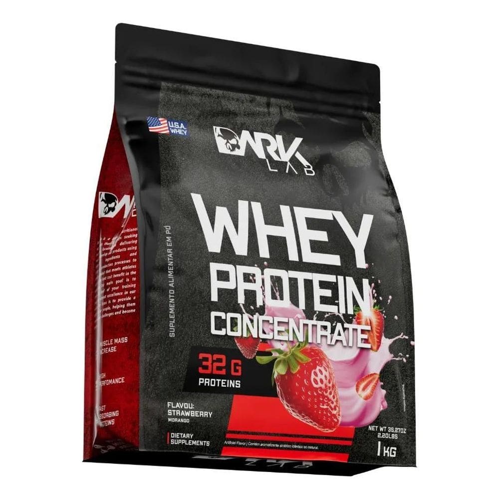 2X Whey Protein Concentrado 1Kg Morango Dark Lab