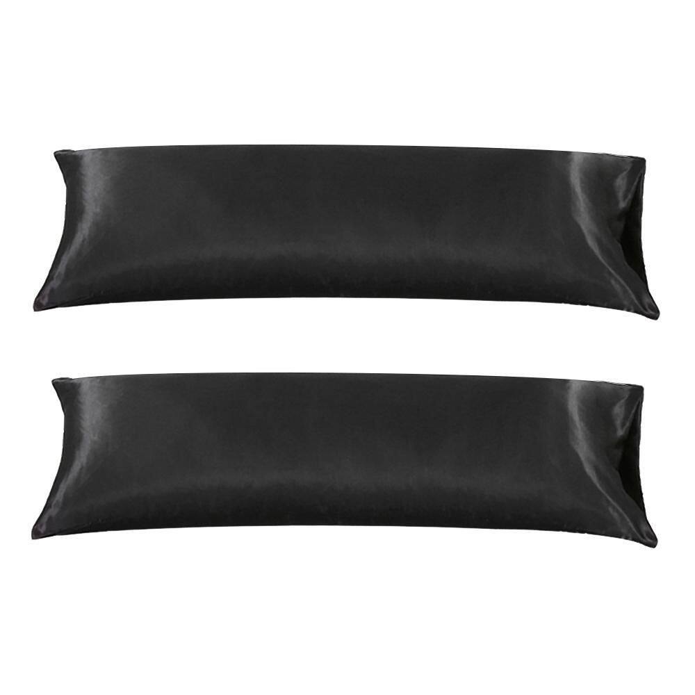 2 Fronha Capa Travesseiro Xuxão Cetim Preto 1,30X0,40