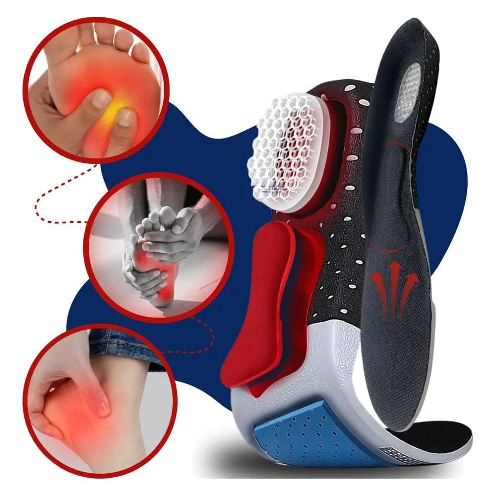 2X Palmilha Macia Anti Dor Tratamento Fascite Plantar E Espo