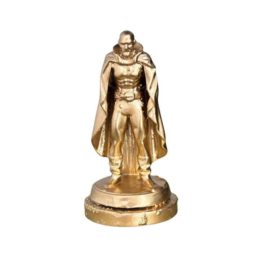 Miniatura Religiosa Orixás E Guias Em Resina 3D Dourada 5 Cm