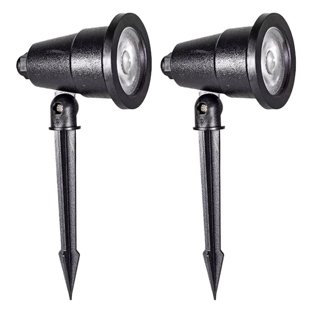 Kit 2 Luminária Espeto Para Jardim Verde 5W 6500K Noll Led