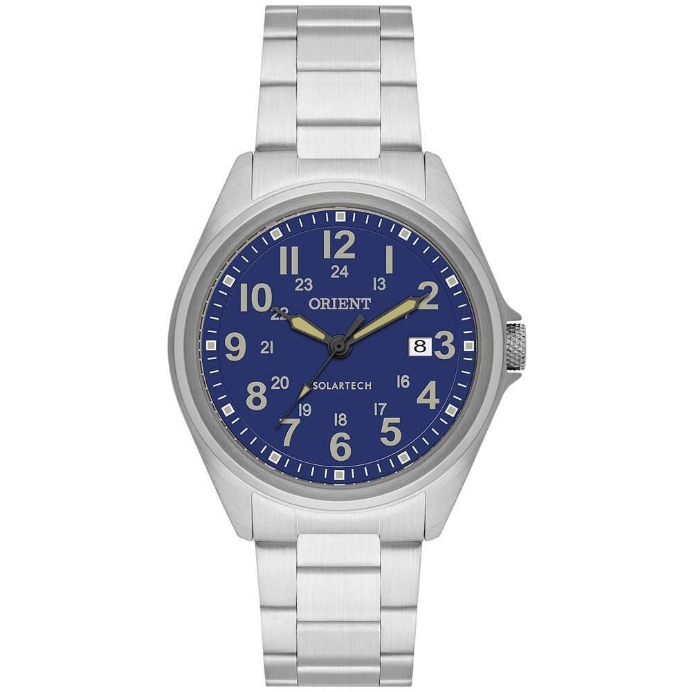 Relógio Orient Masculino Ref: Mbss1492 D2Sx Solar Prateado