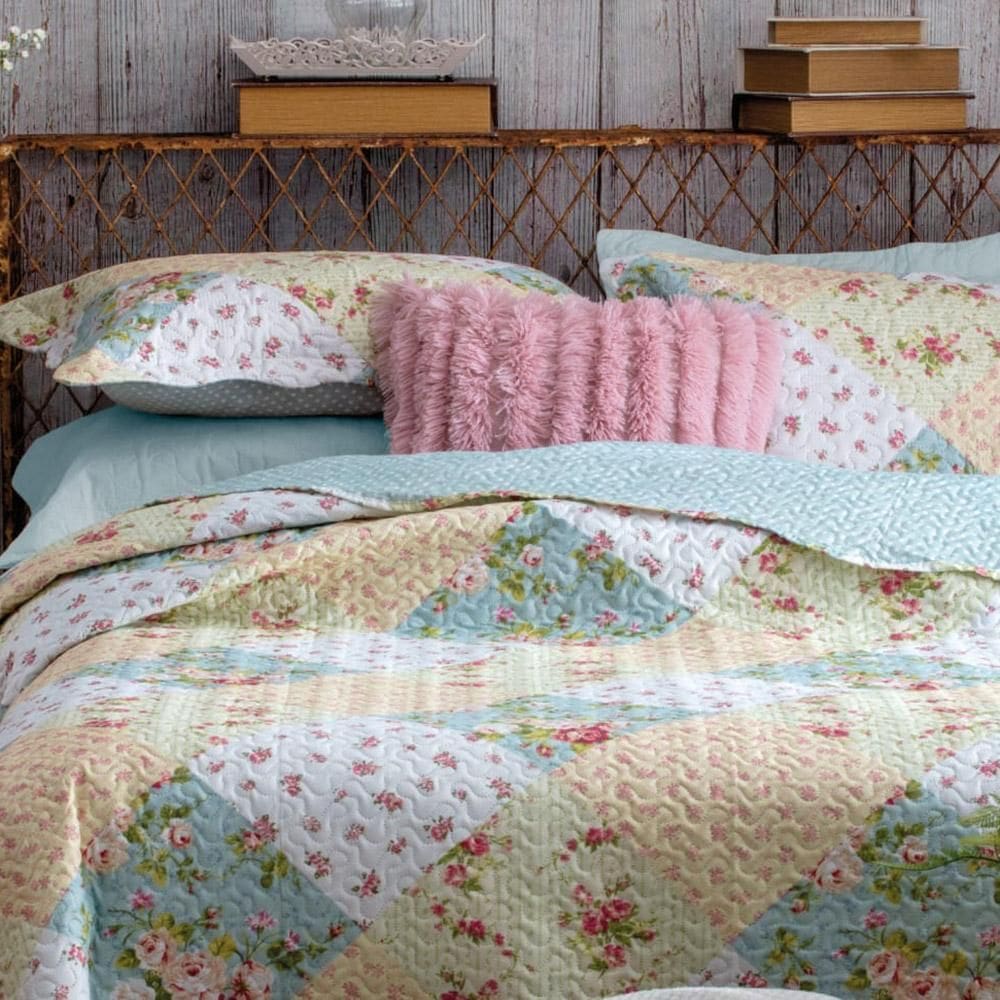 Kit Cobre Leito Colcha Casal Boutex Dupla Face - Canada