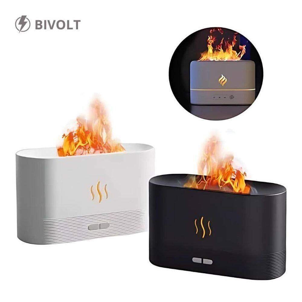 Difusor De Óleos Essenciais Com Efeito Lareira