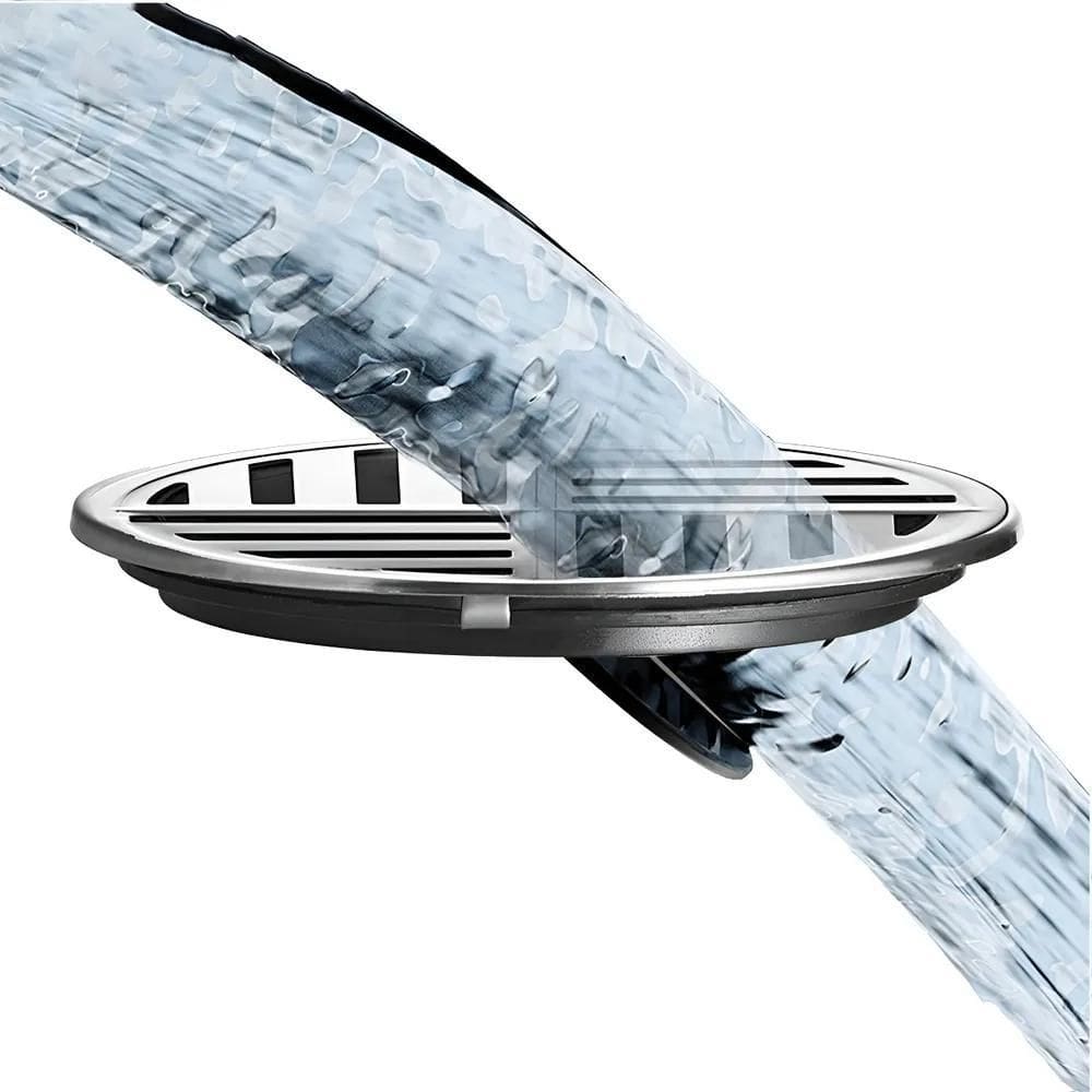 2X Tampa De Ralo Inox 10Cm Com Fechamento Automatico Lorenze