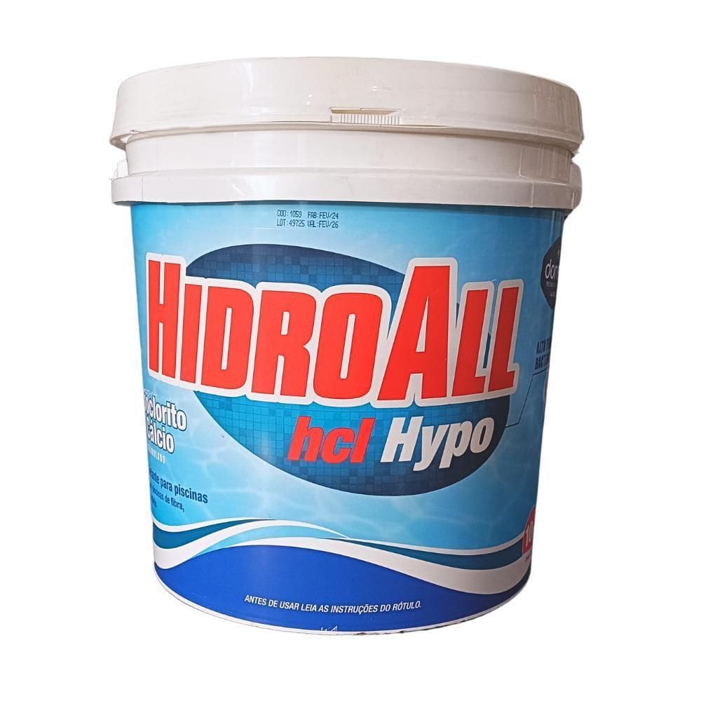 Hcl Hypo Hipoclorito De Calcio - 10 Kg - Hidroall
