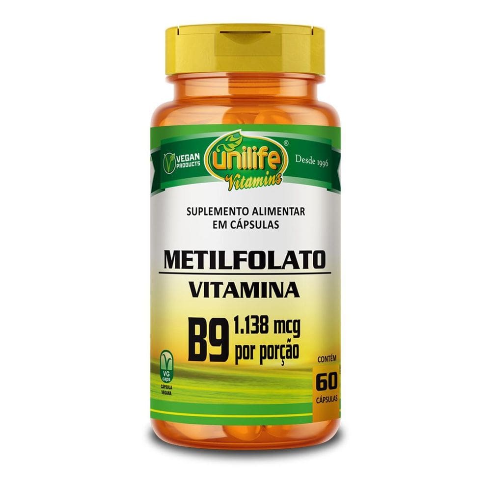 Metilfolato Unilife 60 Cápsulas 350Mg
