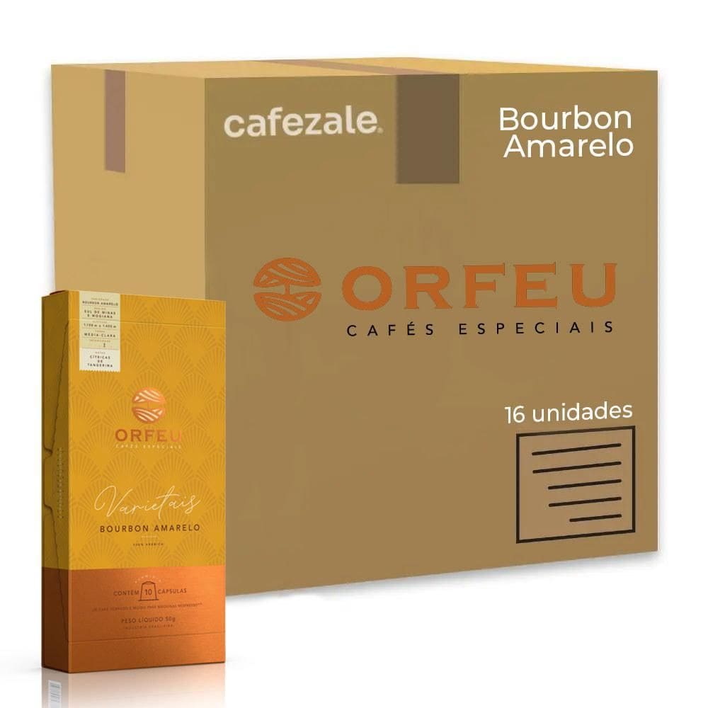 160 Cápsulas Café Orfeu Nespresso Bourbon Amarelo