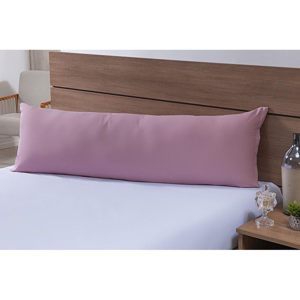 Travesseiro De Corpo 1,50Mx50Cm 100% Algodão 200 Fios Rosê