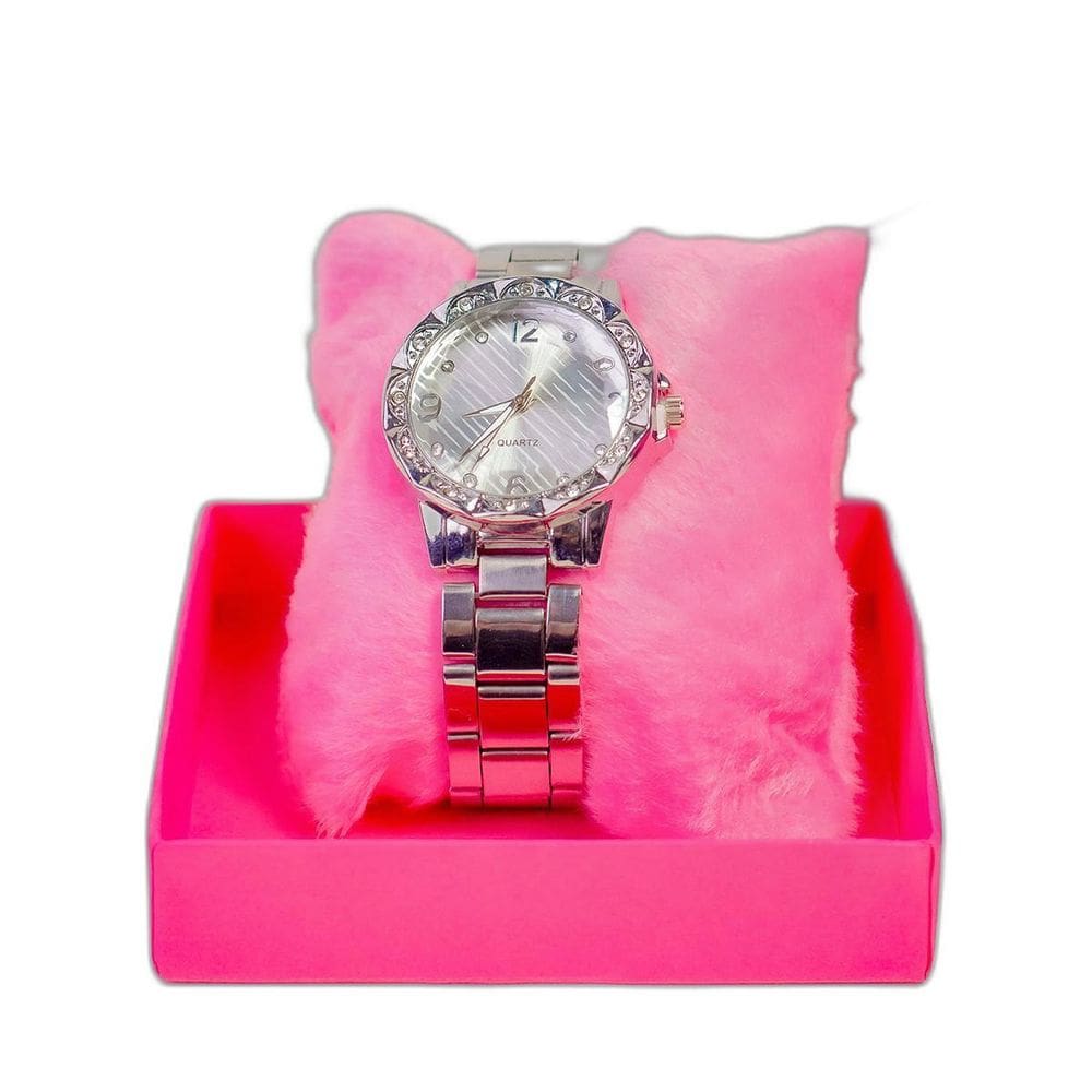 Relógio Feminino Prata Barato Com