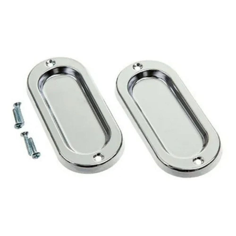 2X Par Puxador Concha De Sobrepor Redondo União Mundial Core