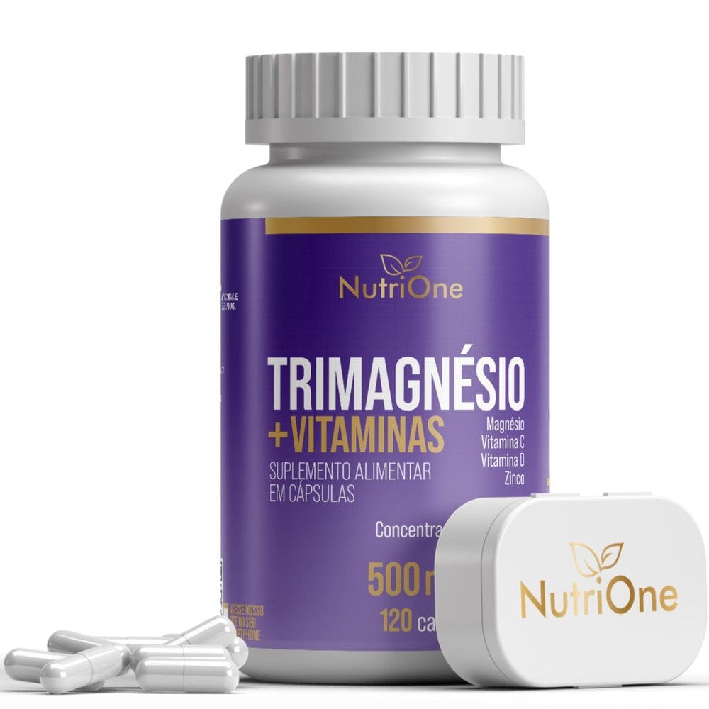 Trimagnésio Malato, Taurato E Quelato + Zinco, Vitamina C E