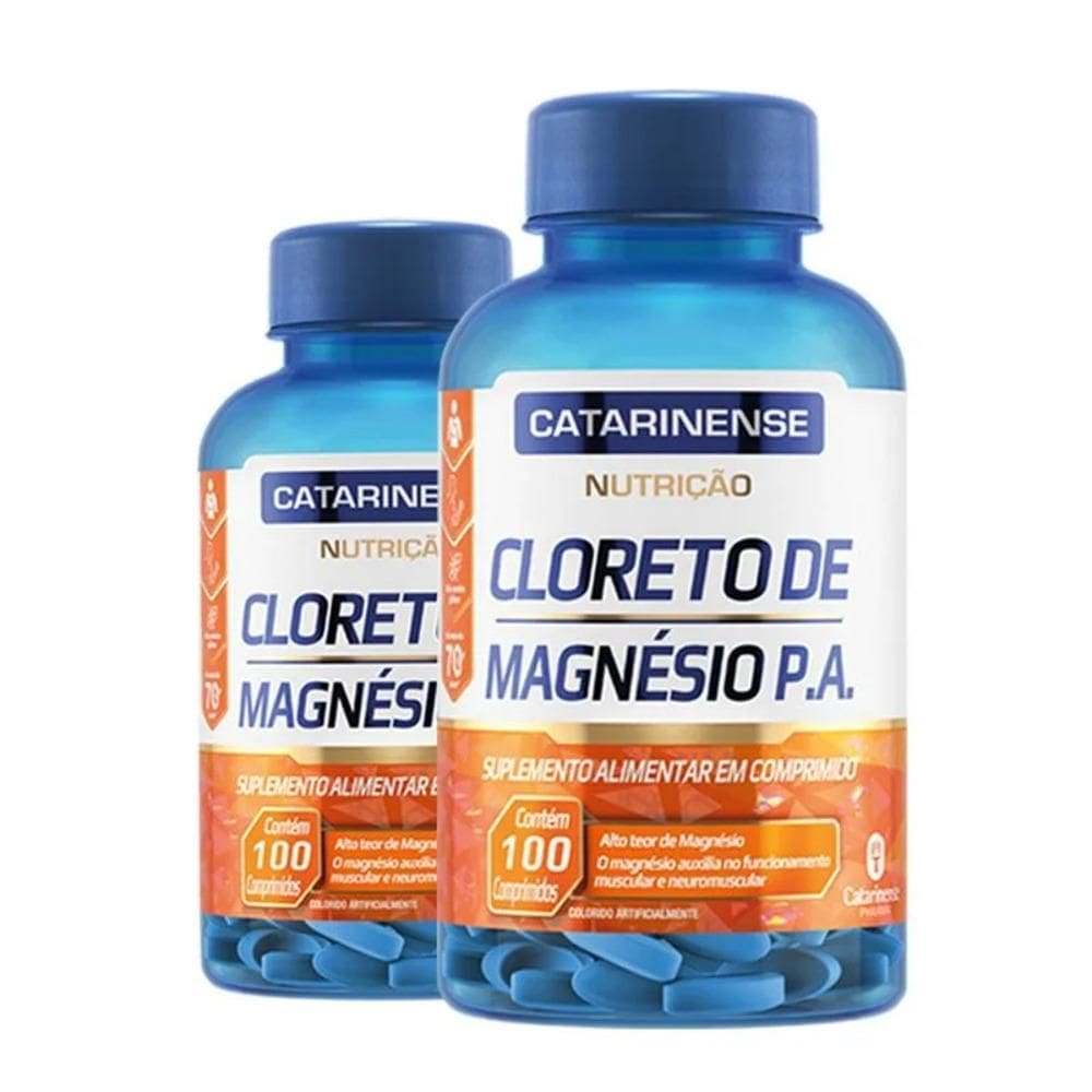 Kit 2 Cloreto De Magnésio P.A. Catarinense 100 Comprimidos