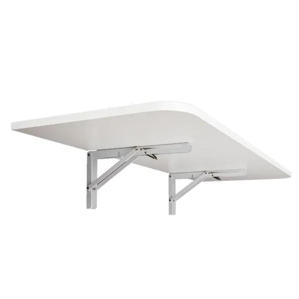 Mesa Retrátil Parede Cozinha Suspensa Dobrável Marrom 80X41