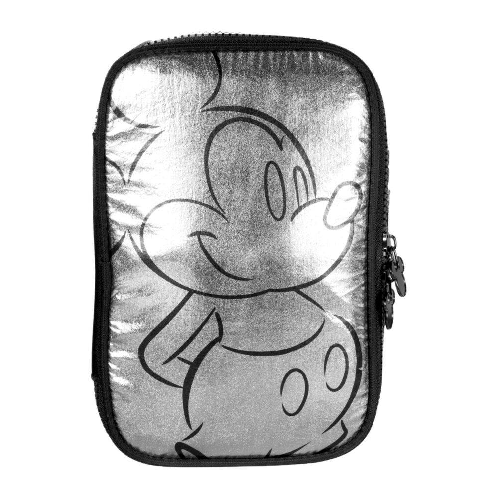 Estojo Escolar Box Mickey Mouse Crinkle Grafite