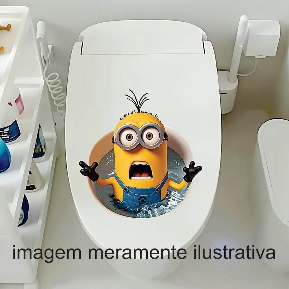 Adesivo Para Vaso Sanitário Minions Mod07