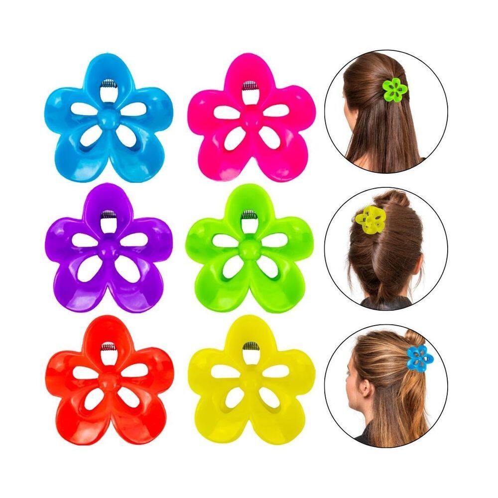 Kit 12 Presilha Prendedor Acessório Cabelo Flor