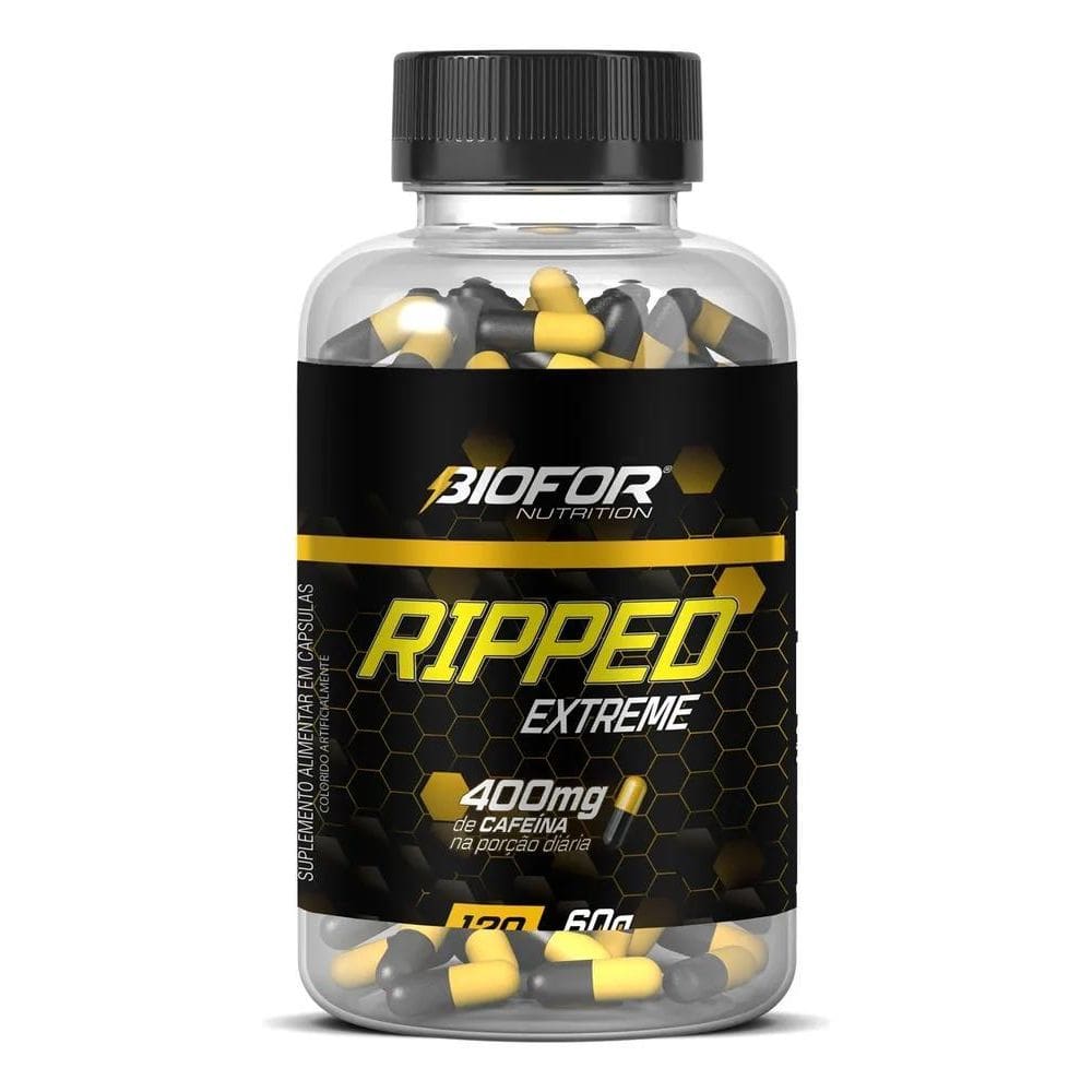 2X Ripped Xtreme 120 Caps Termogênico Cafeína 400Mg - Biofor