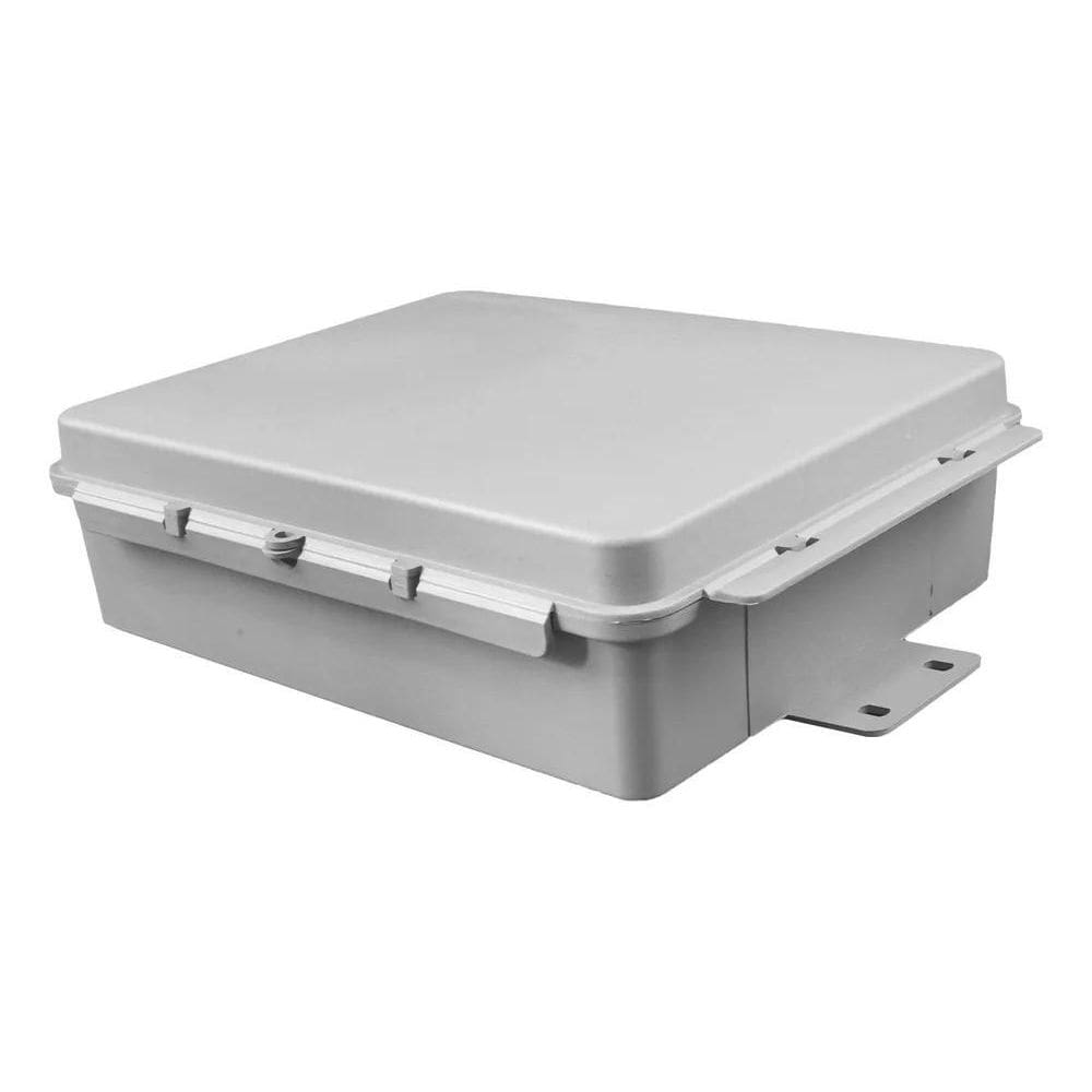 2X Caixa Hermética Média Plástica Multiuso Cinza