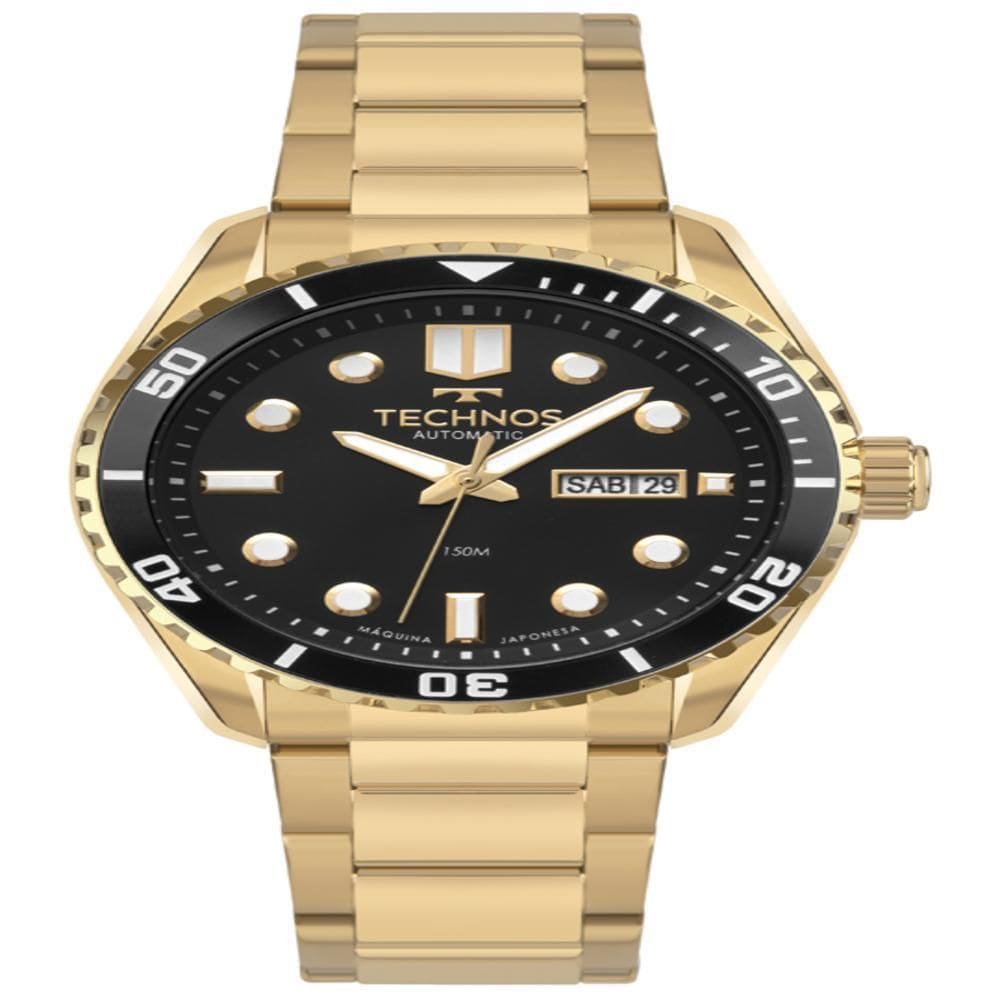 Relógio Technos Masculino Acqua Dourado - 8205Oz/1P