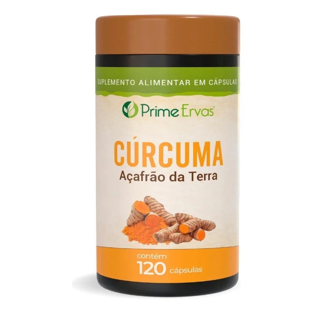 2X Curcumina Açafrão Da Terra 120 Cápsulas De 500Mg Prime Er