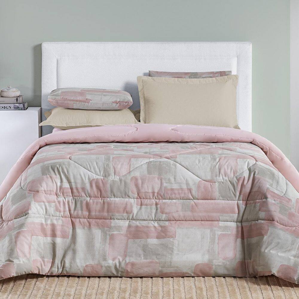 Edredom King Algodão 200 Fios Cotton Dupla Face Estampado