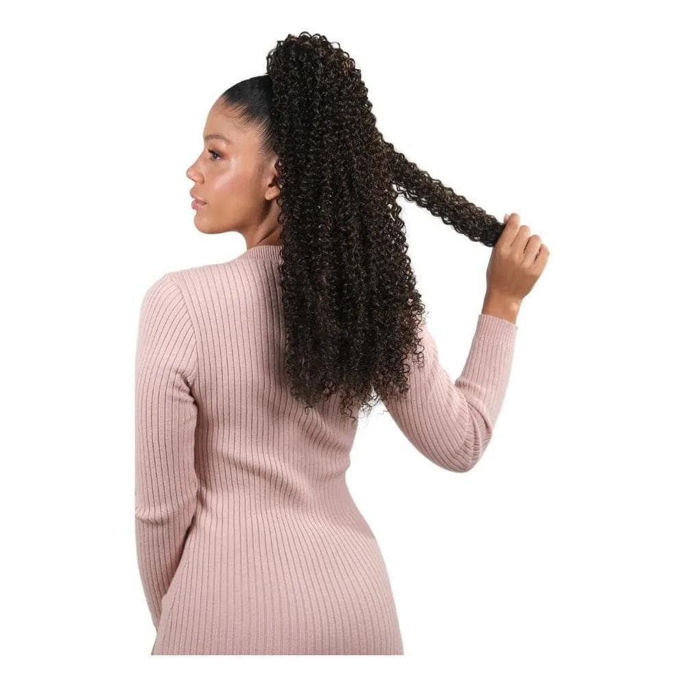 2X Aplique Rabo De Cavalo Bio Fibra Cacheado Grace 70Cm