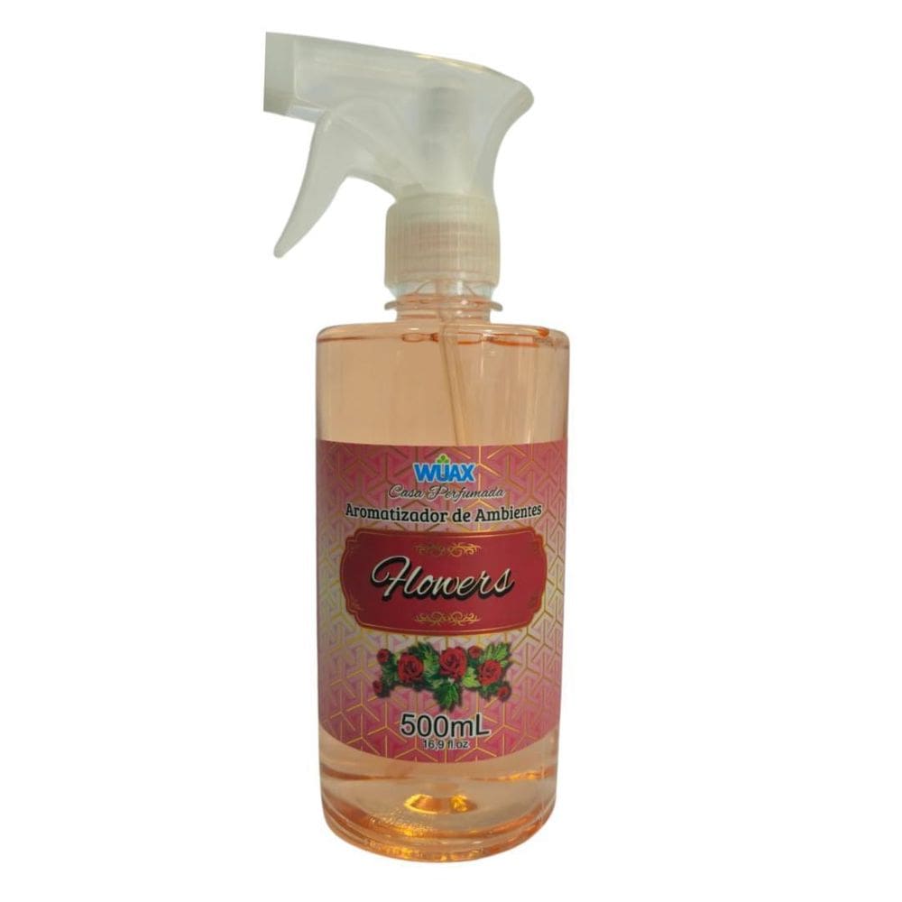 Aromatizador De Ambientes E Tecidos Spray 500Ml Flowers