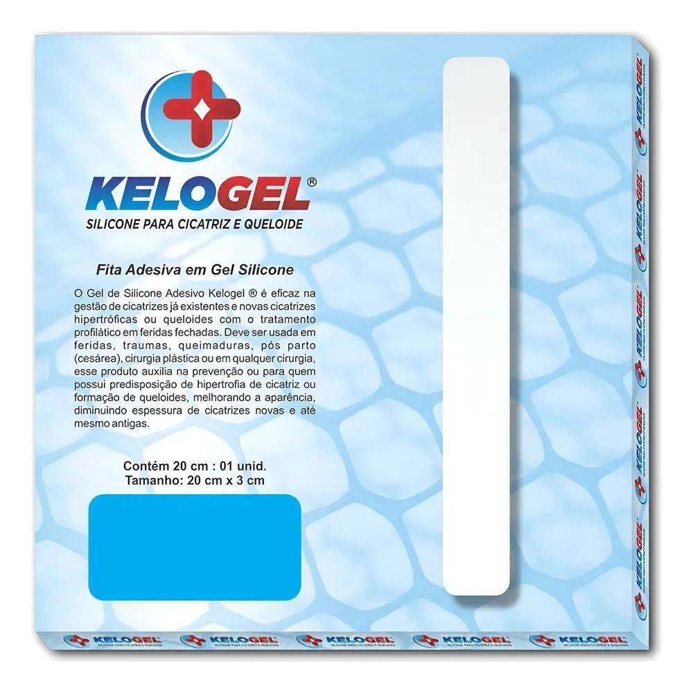 Kelogel Fita De Silicone Adesiva Em Gel Cicatriz 20X3Cm