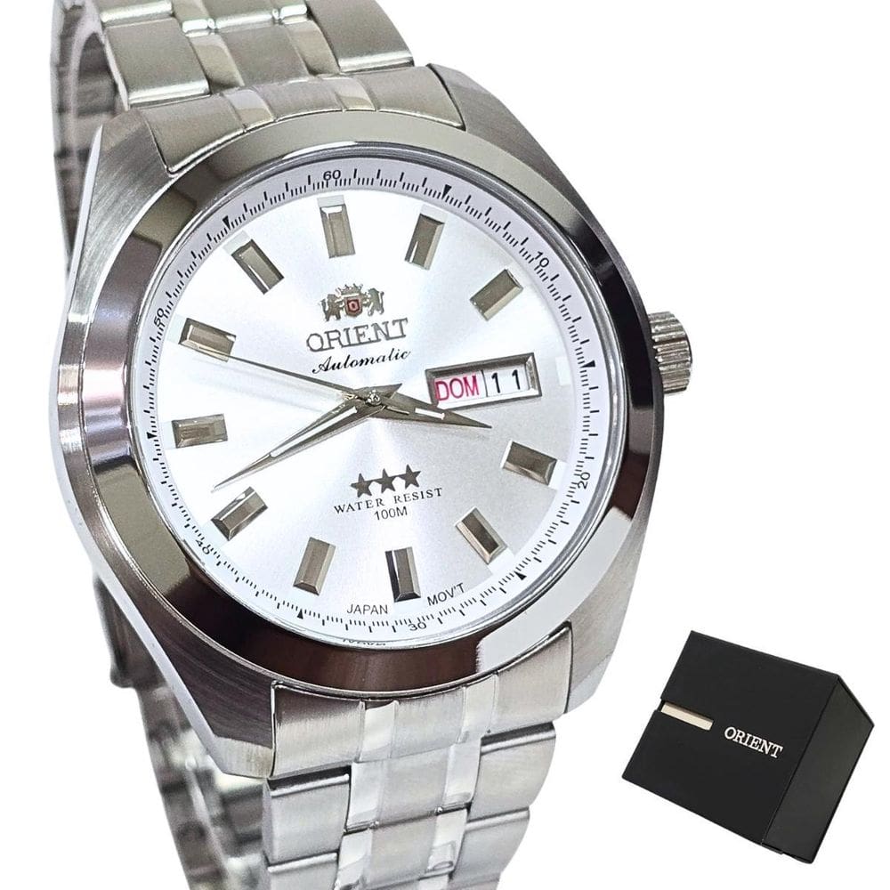 Relógio Orient Masculino Automático Prateado 469Ss075Nh S1Sx