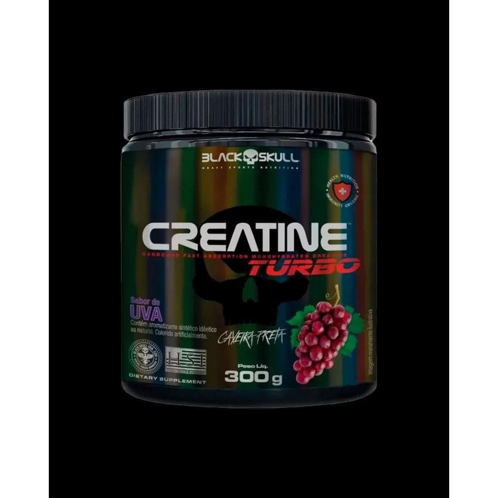 2X Suplemento Em Pó Black Skull Caveira Preta Turbo Carboidr